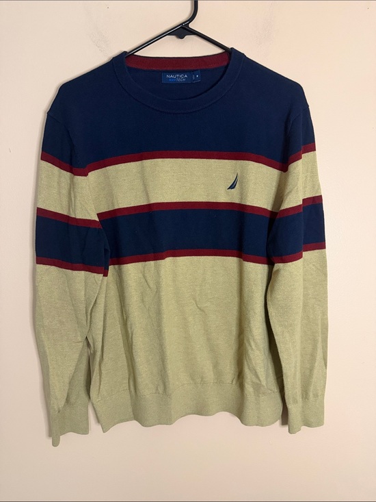 Nautica Other - Vintage Nautica Men's Crewneck Sweater in Navy, Olive & Burgundy